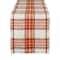 DII® 72" Pumpkin Spice Plaid Table Runner